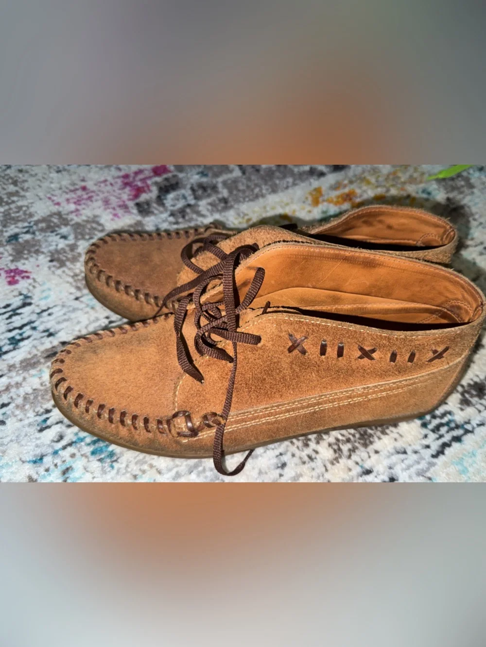 Cole Haan Casual Brown Suede Moccasin Shoe